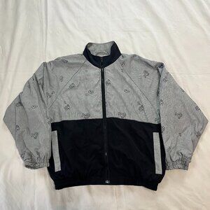 Slazenger Vintage 90s Black and White Lightweight Golf Jacket | Size Small